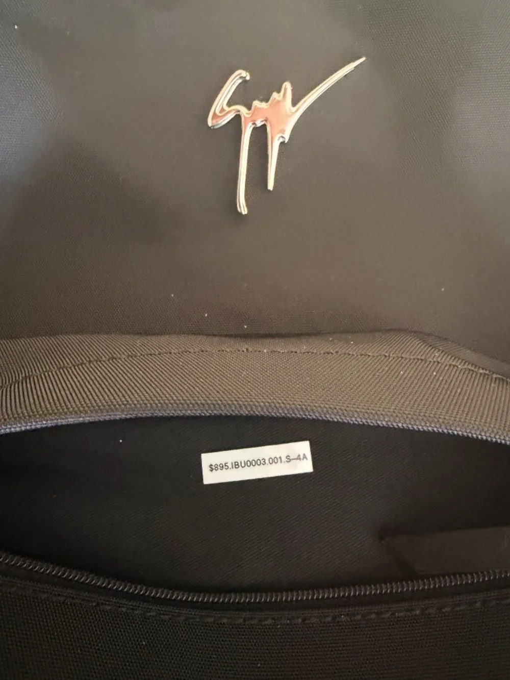 Giuseppe Zanotti Black Signature Backpack IBU0003.001 $895 MSRP
